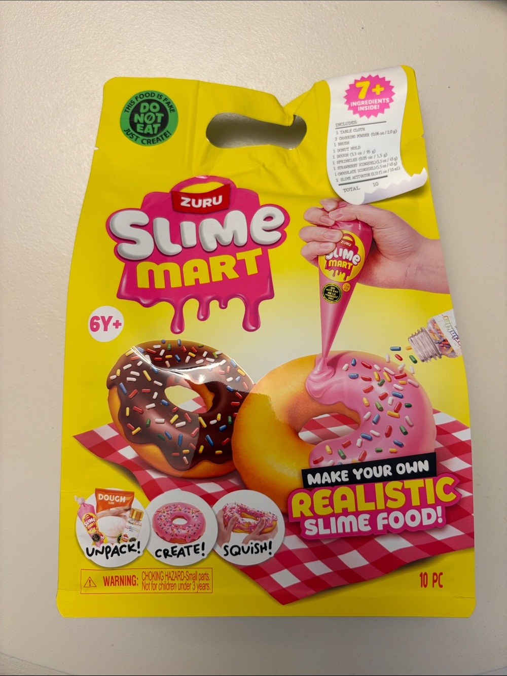 ZURU Slime Mart Kids Donut Slime Kit — Pink & Yellow